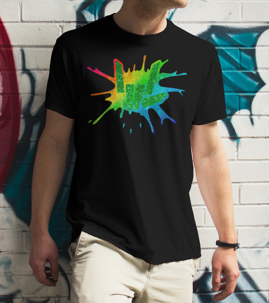 Love Youth And Beautiful Rainbow Paint Splash T-Shirt