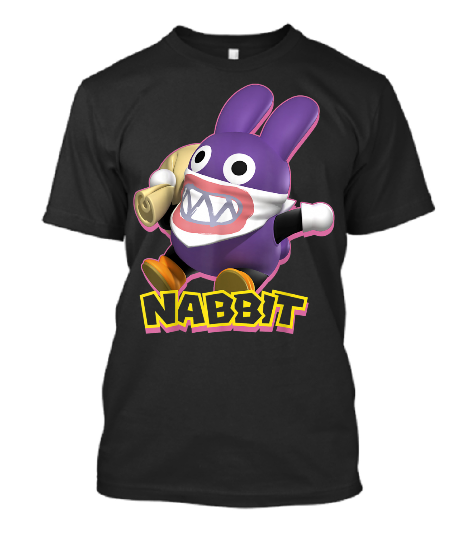Nabbit Super Mario Action Character With Bandana And Sack T-Shirt