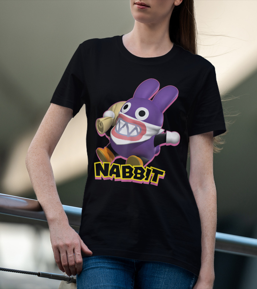 Nabbit Super Mario Action Character With Bandana And Sack T-Shirt