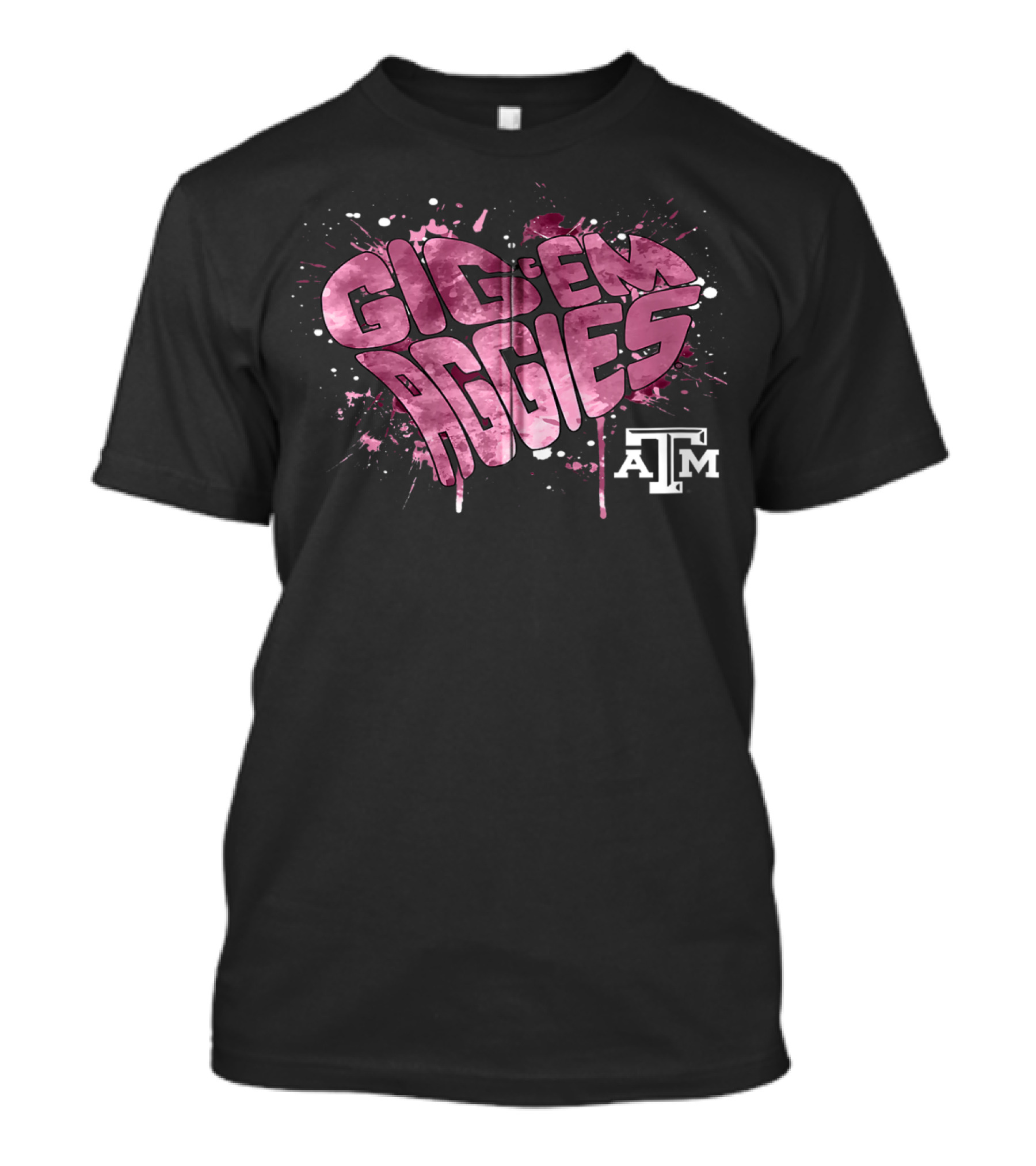 Gig 'Em Aggies Heart Shape Texas A&M T-Shirt