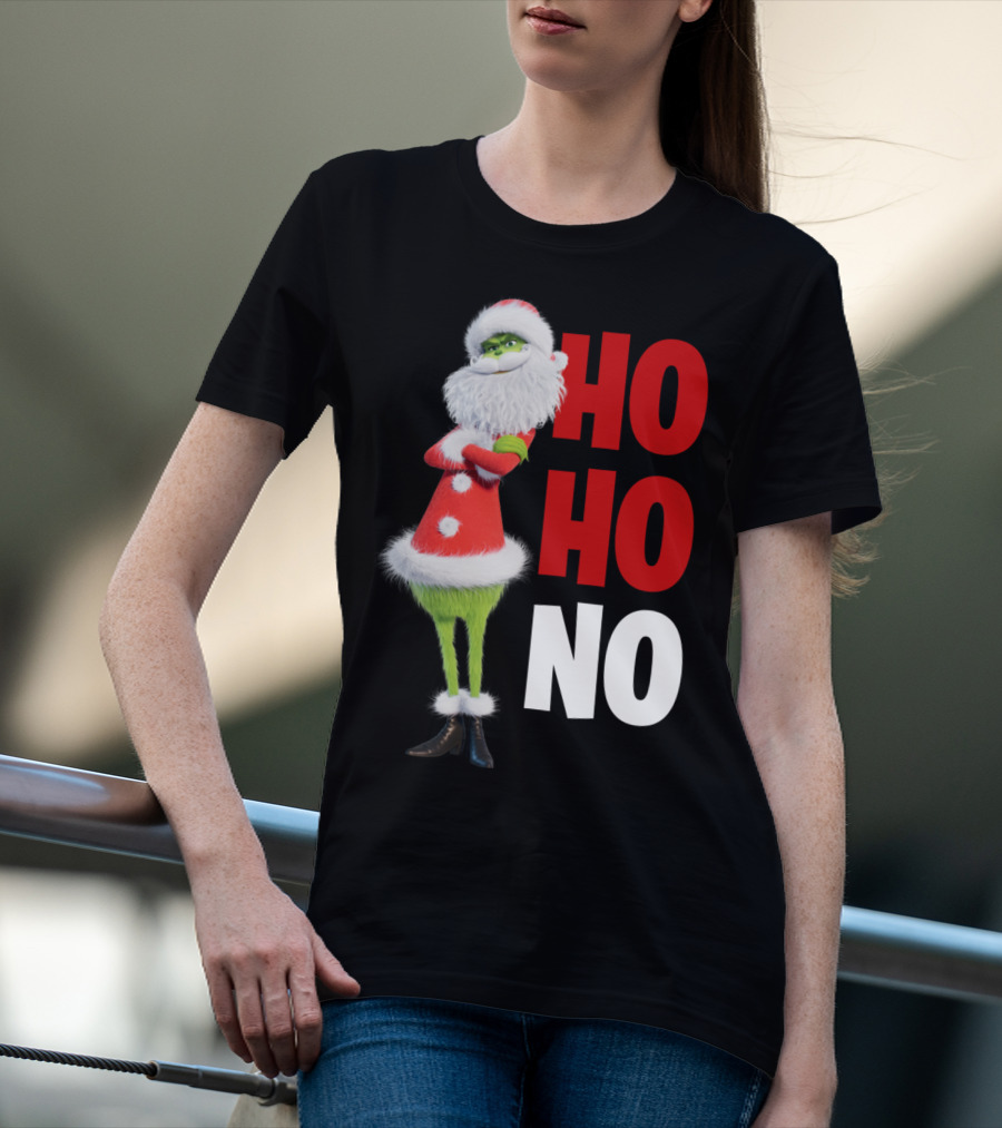 The Grinch Ho Ho No Christmas Santa Suit T-Shirt