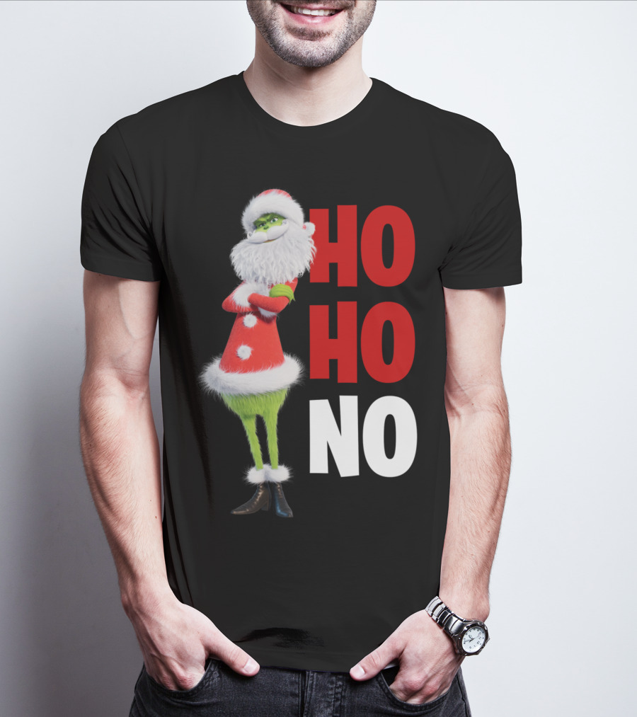 The Grinch Ho Ho No Christmas Santa Suit T-Shirt