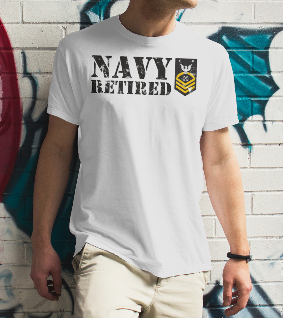 Navy Retired Usn Master Chief Petty Officer Mcpo Insignia T-Shirt