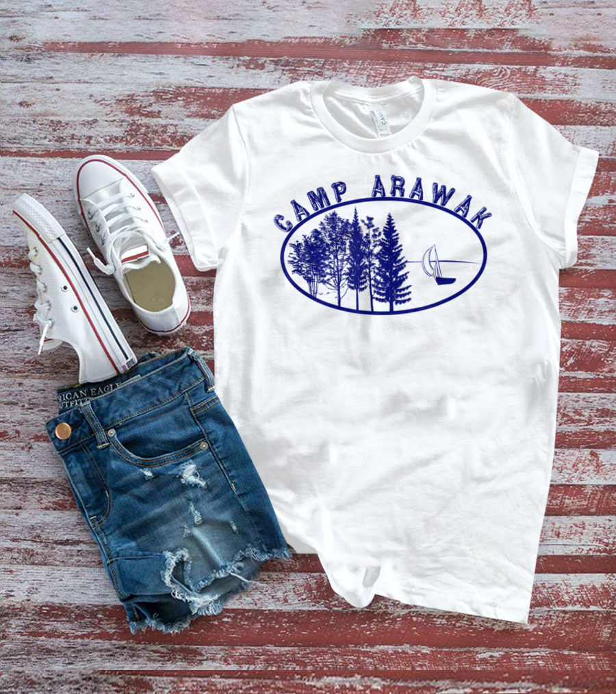 Camp Arawak Forest And Sailboat Vintage T-Shirt