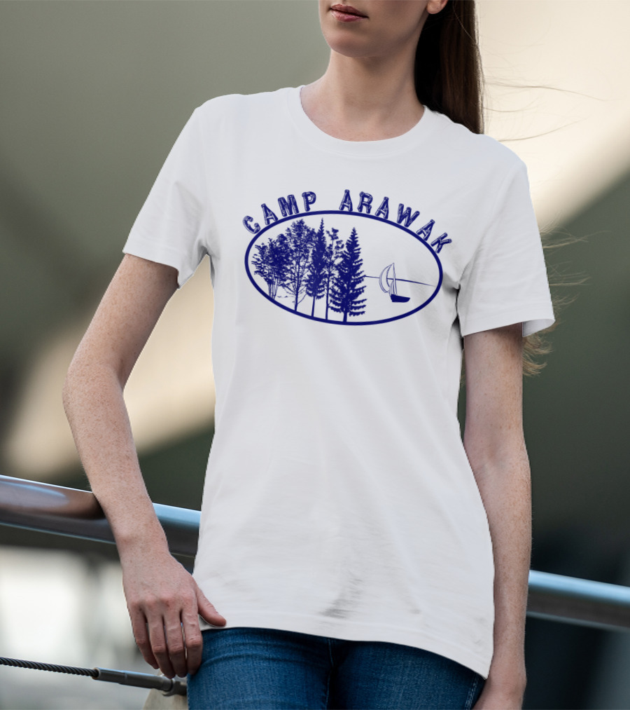 Camp Arawak Forest And Sailboat Vintage T-Shirt