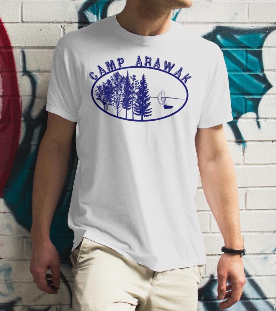 Camp Arawak Forest And Sailboat Vintage T-Shirt