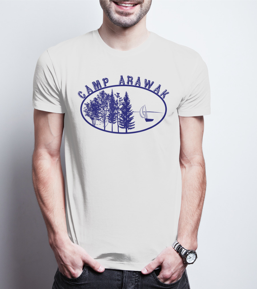 Camp Arawak Forest And Sailboat Vintage T-Shirt