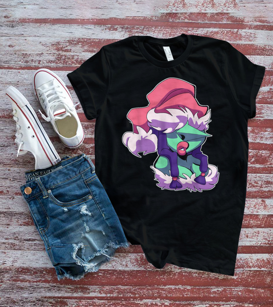 Christmas Is Coming Character In Festive Purple Santa T-Shirt