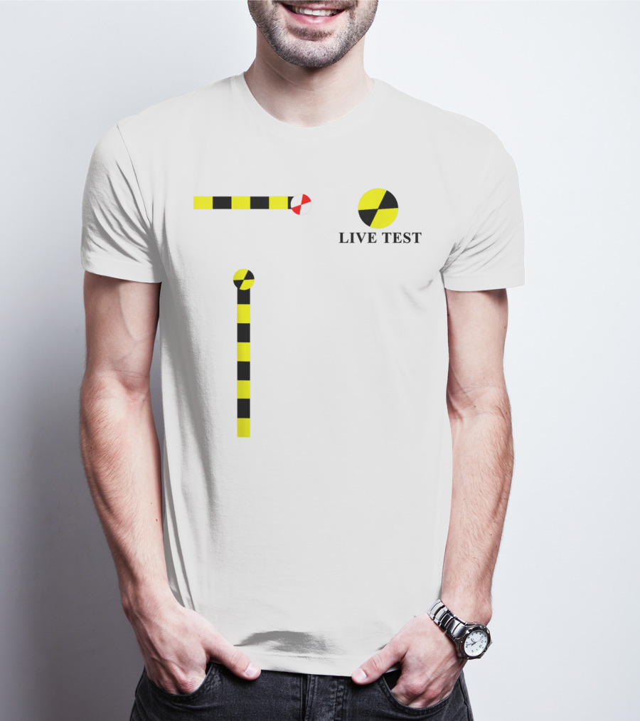 Crash Test Dummy Live Test Cosplay Simple Easy T-Shirt