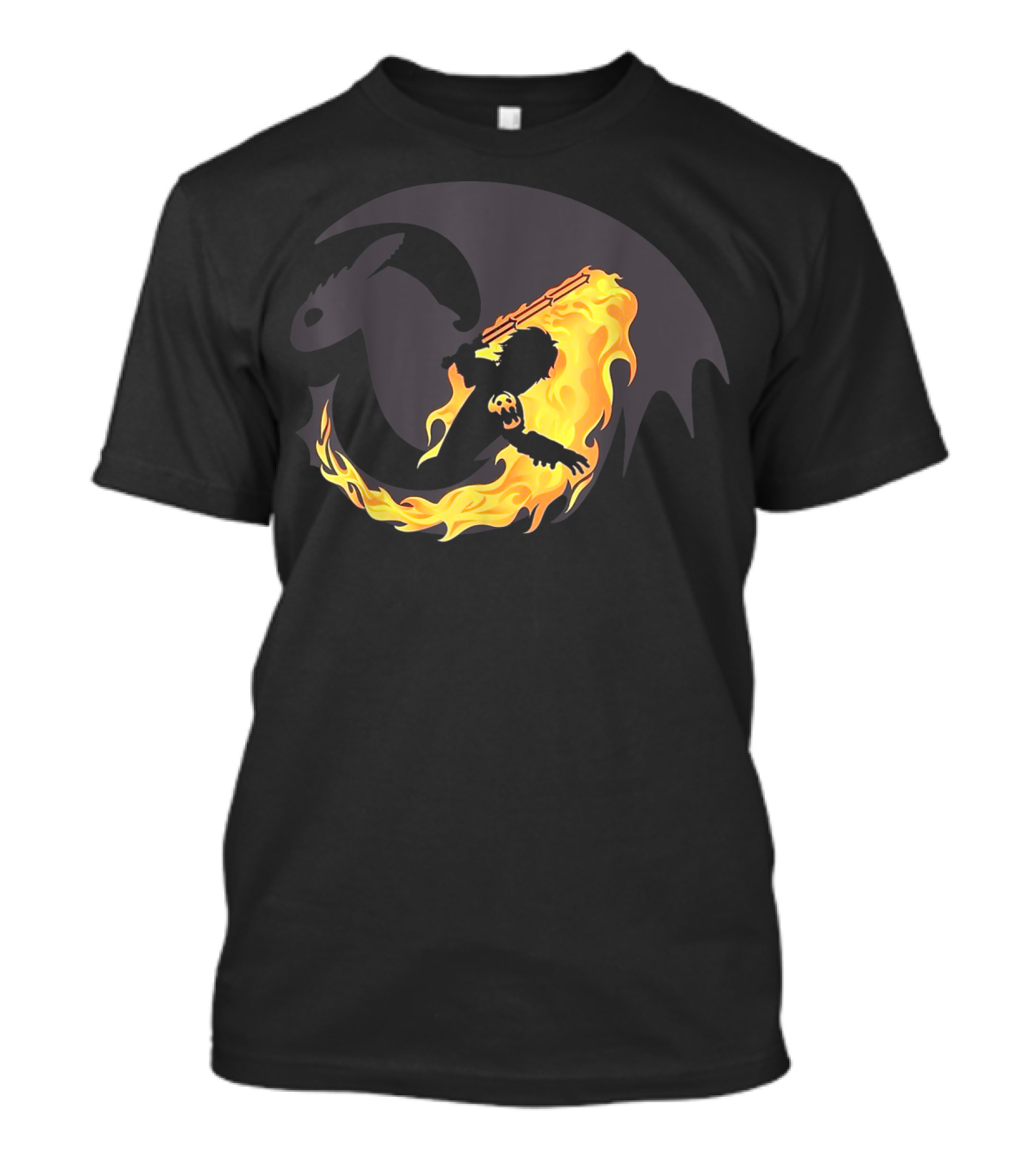 Funny Dragon How To Train Your Dragon With Flaming Rider T-Shirt