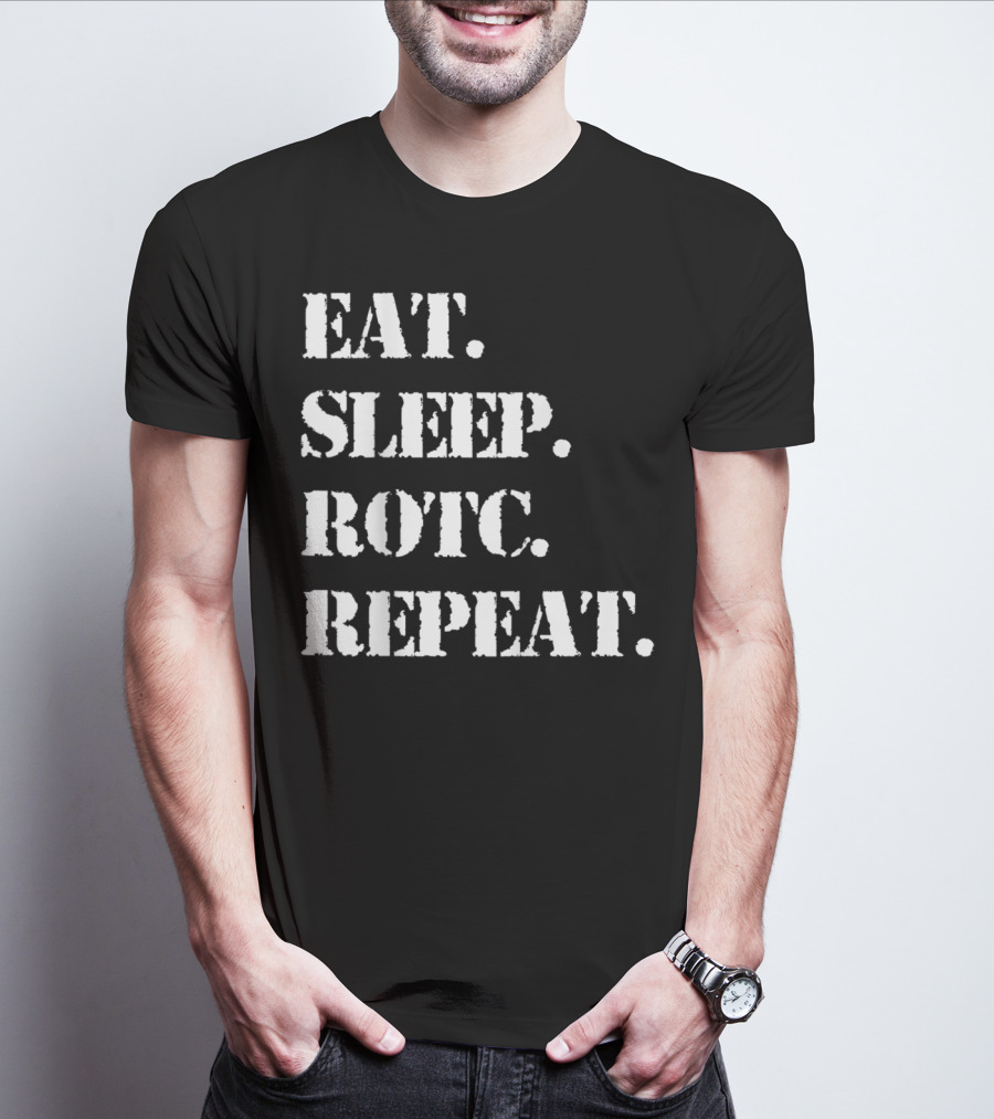 Eat Sleep ROTC Repeat Lifestyle Cycle T-Shirt