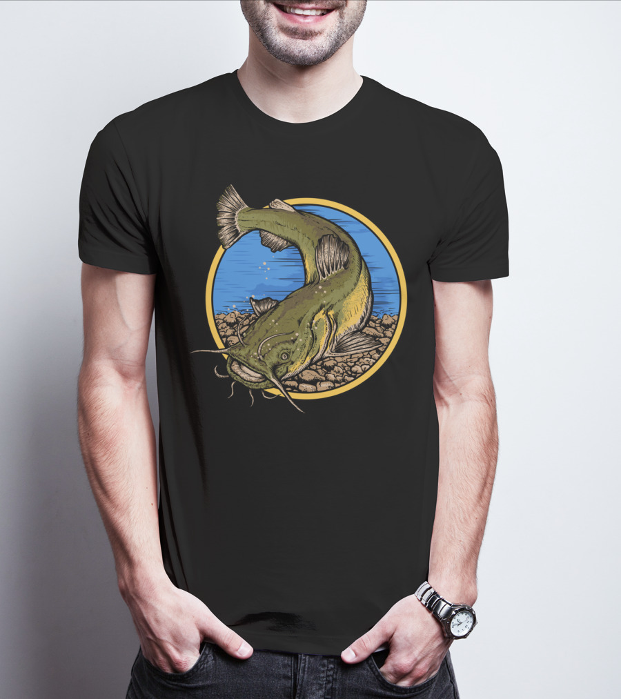 Flathead Catfish Fishing River Adventure T-Shirt