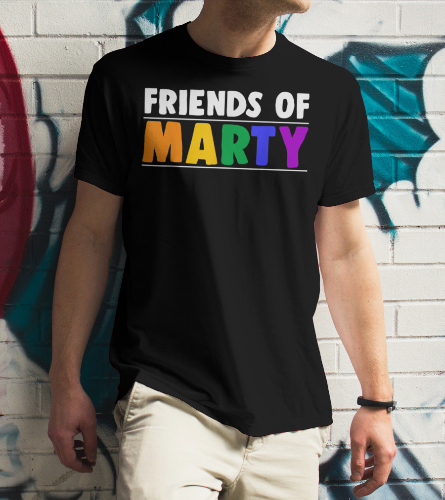 Friends Of Marty Rainbow Color T-Shirt