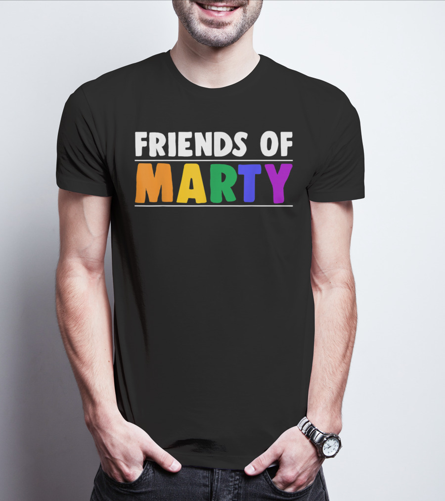 Friends Of Marty Rainbow Color T-Shirt