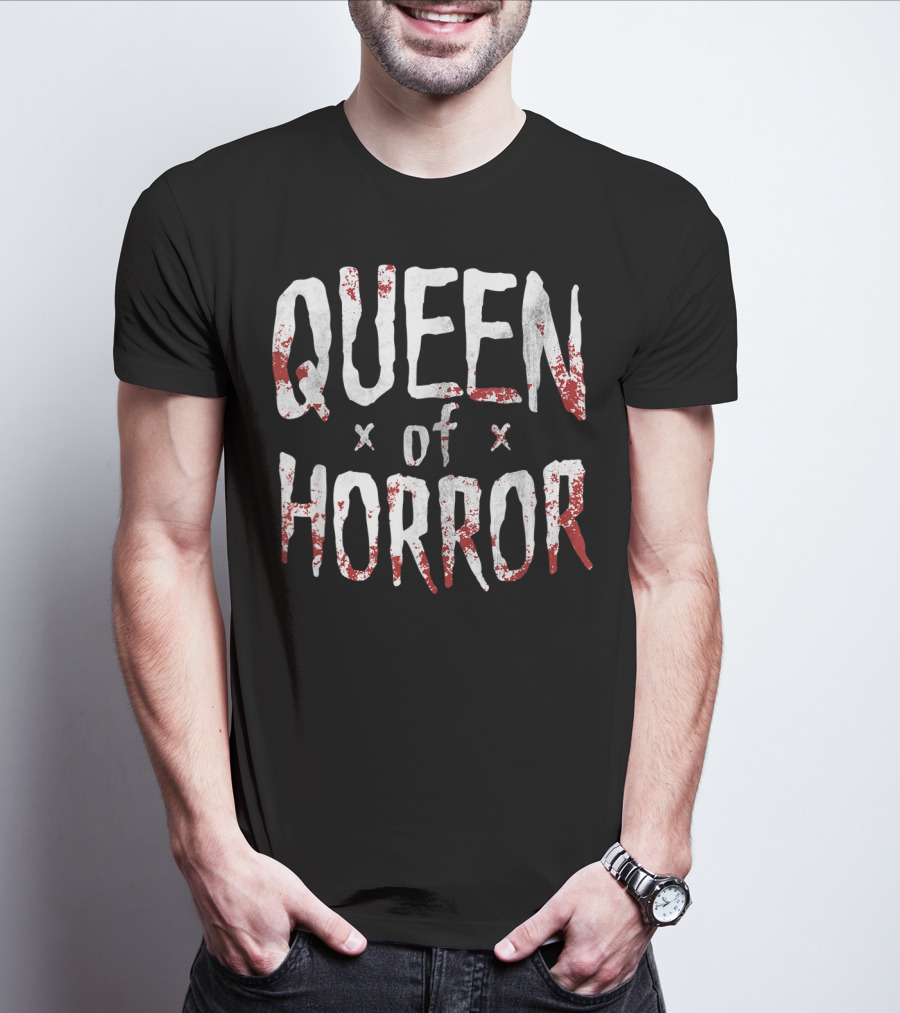 Queen Of Horror Funny Halloween Movie Fan Horror T-Shirt