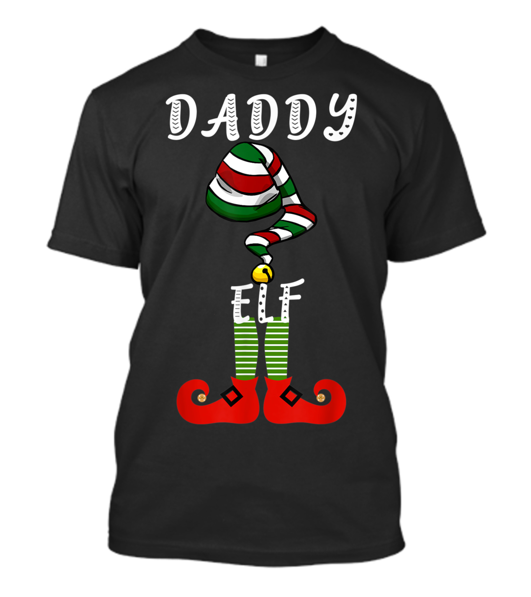 Daddy Elf Festive Family Christmas Holiday Group T-Shirt