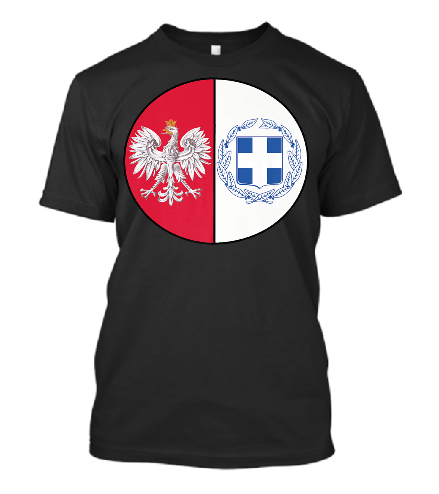 Poland White Eagle Greece National Emblems T-Shirt