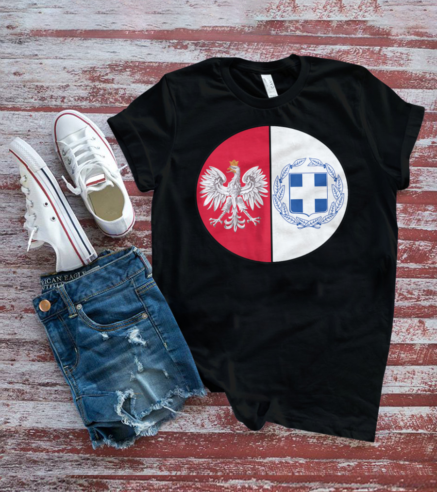 Poland White Eagle Greece National Emblems T-Shirt