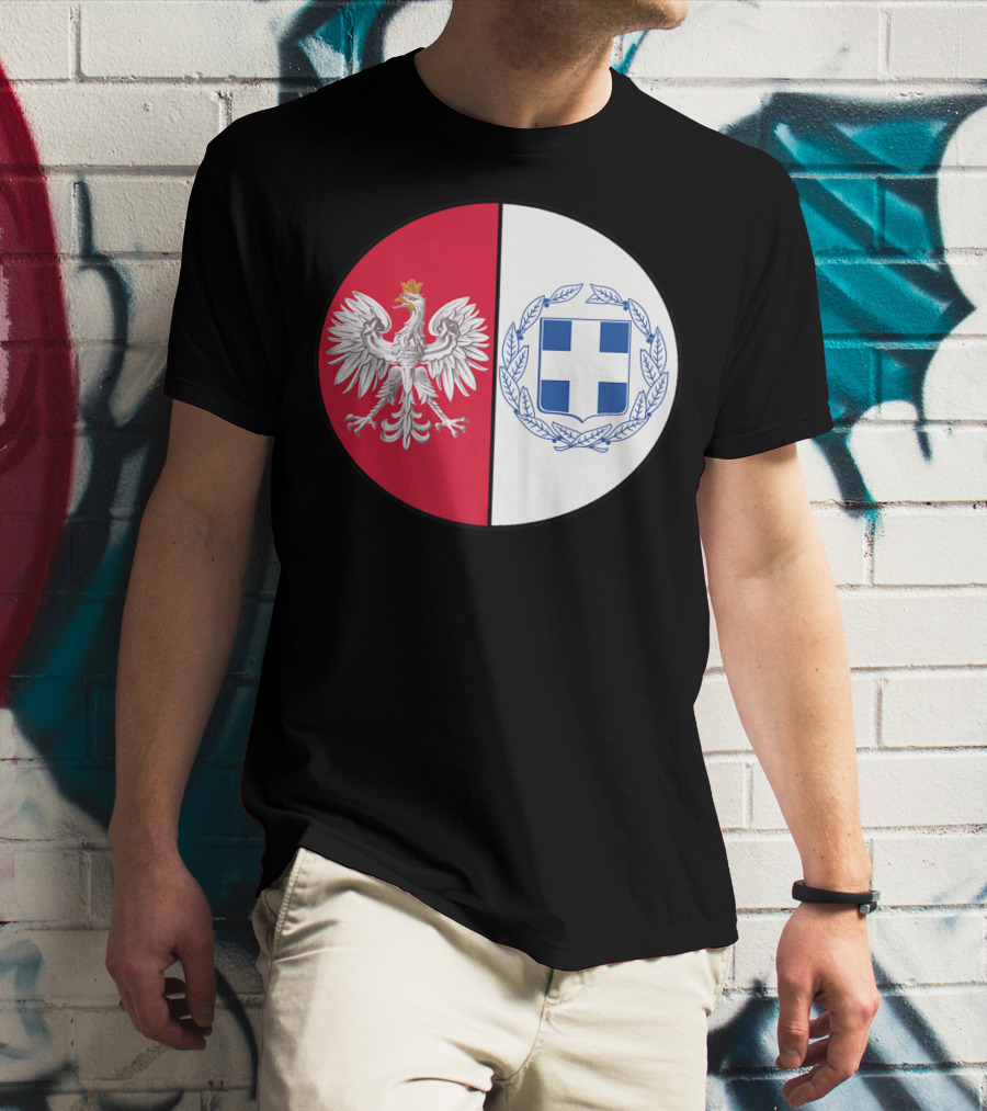 Poland White Eagle Greece National Emblems T-Shirt