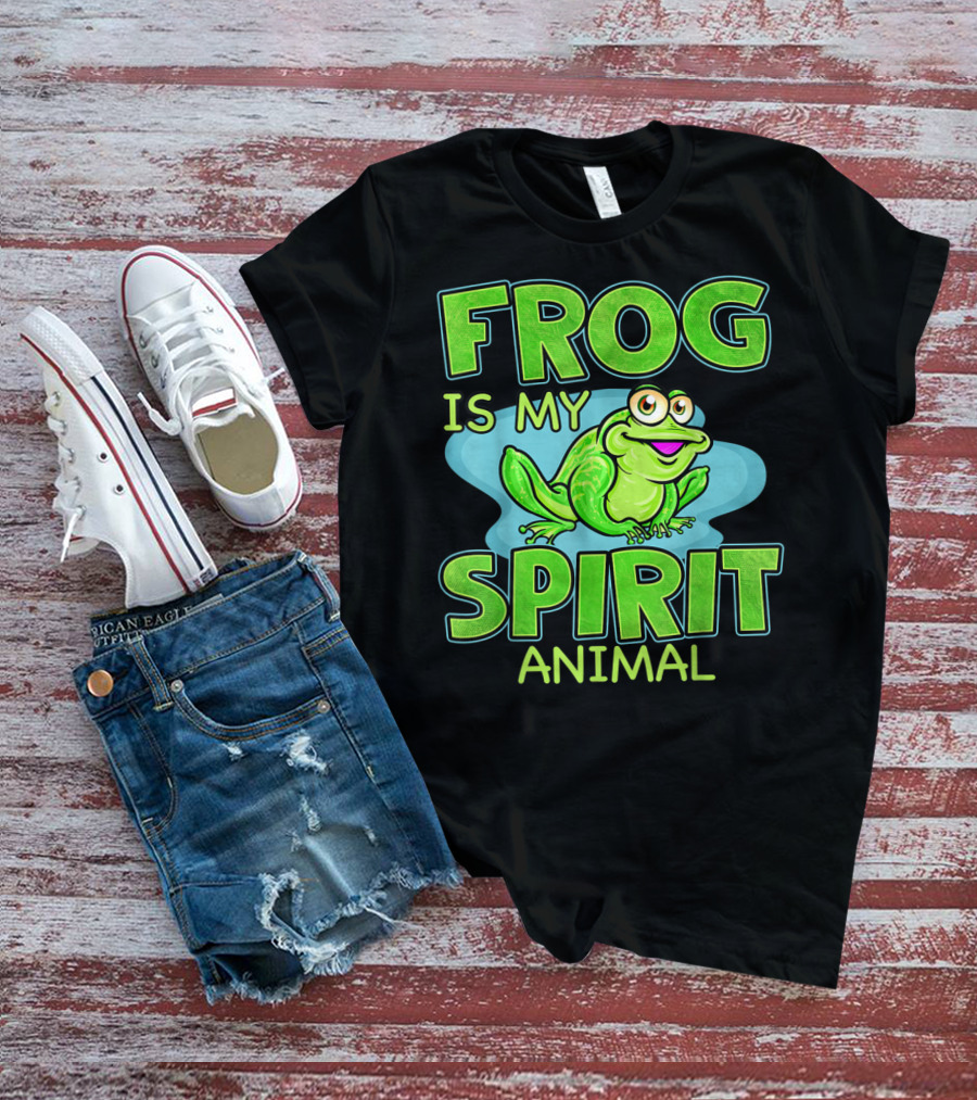 Frog Is My Spirit Animal Amphibian Lover T-Shirt