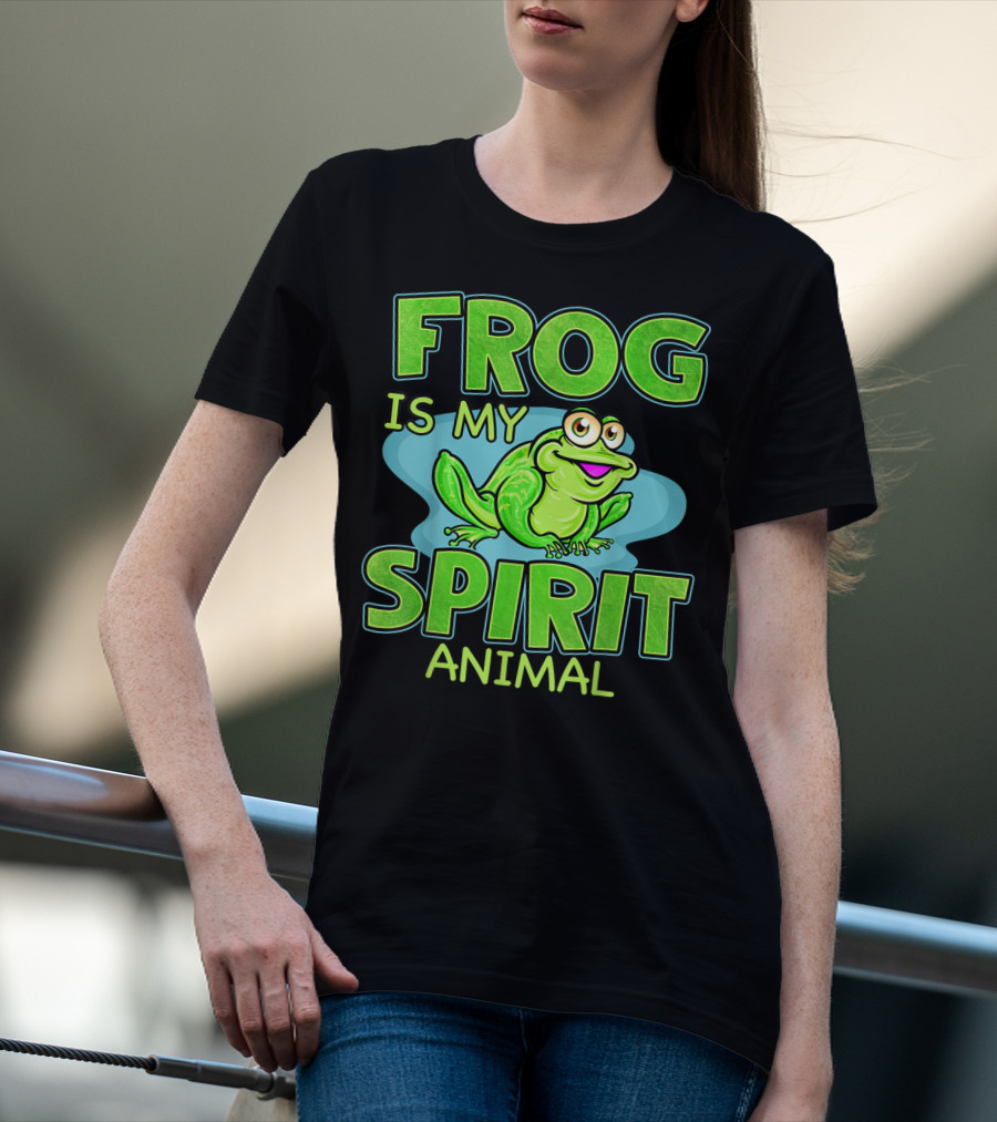 Frog Is My Spirit Animal Amphibian Lover T-Shirt