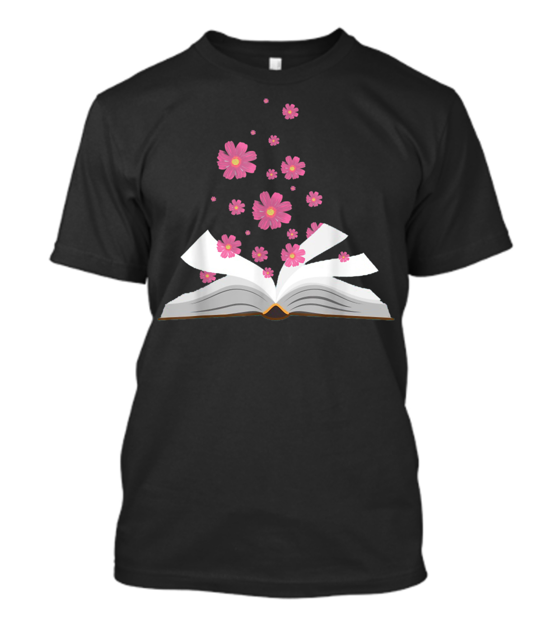 I Love The Aroma Of The Paper Reading With Blossoming Open Book And Floating Flowers T-Shirt