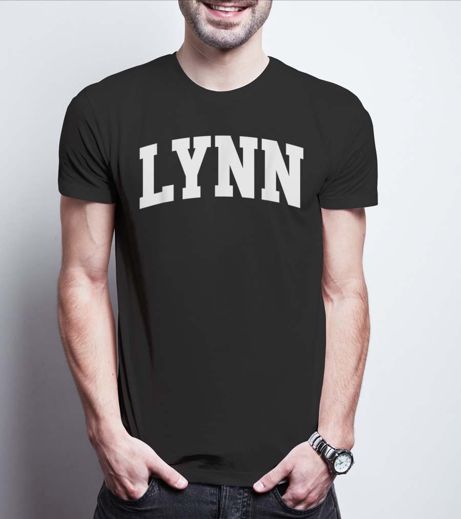 Lynn Vintage Sports Team Arch Retro T-Shirt