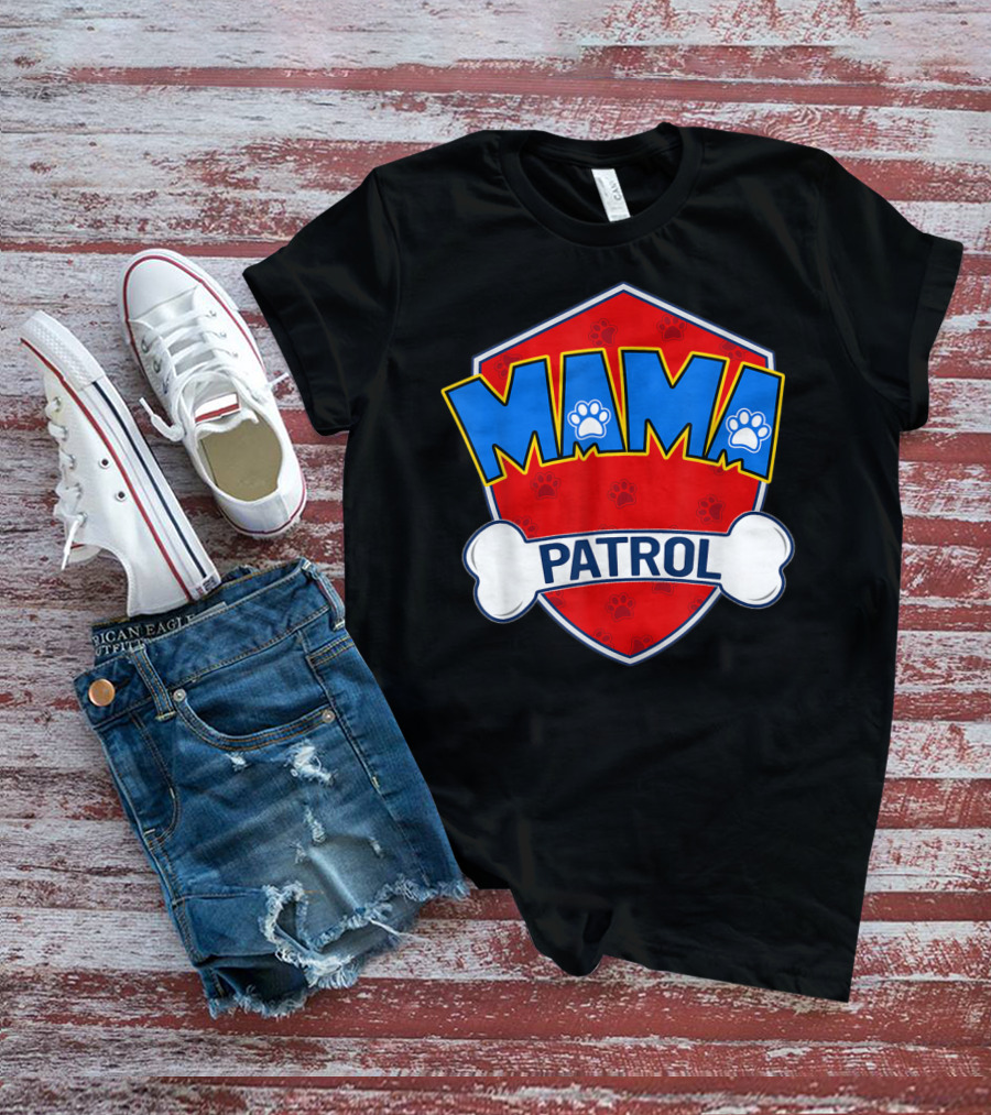 Mama Patrol Paw Badge T-Shirt