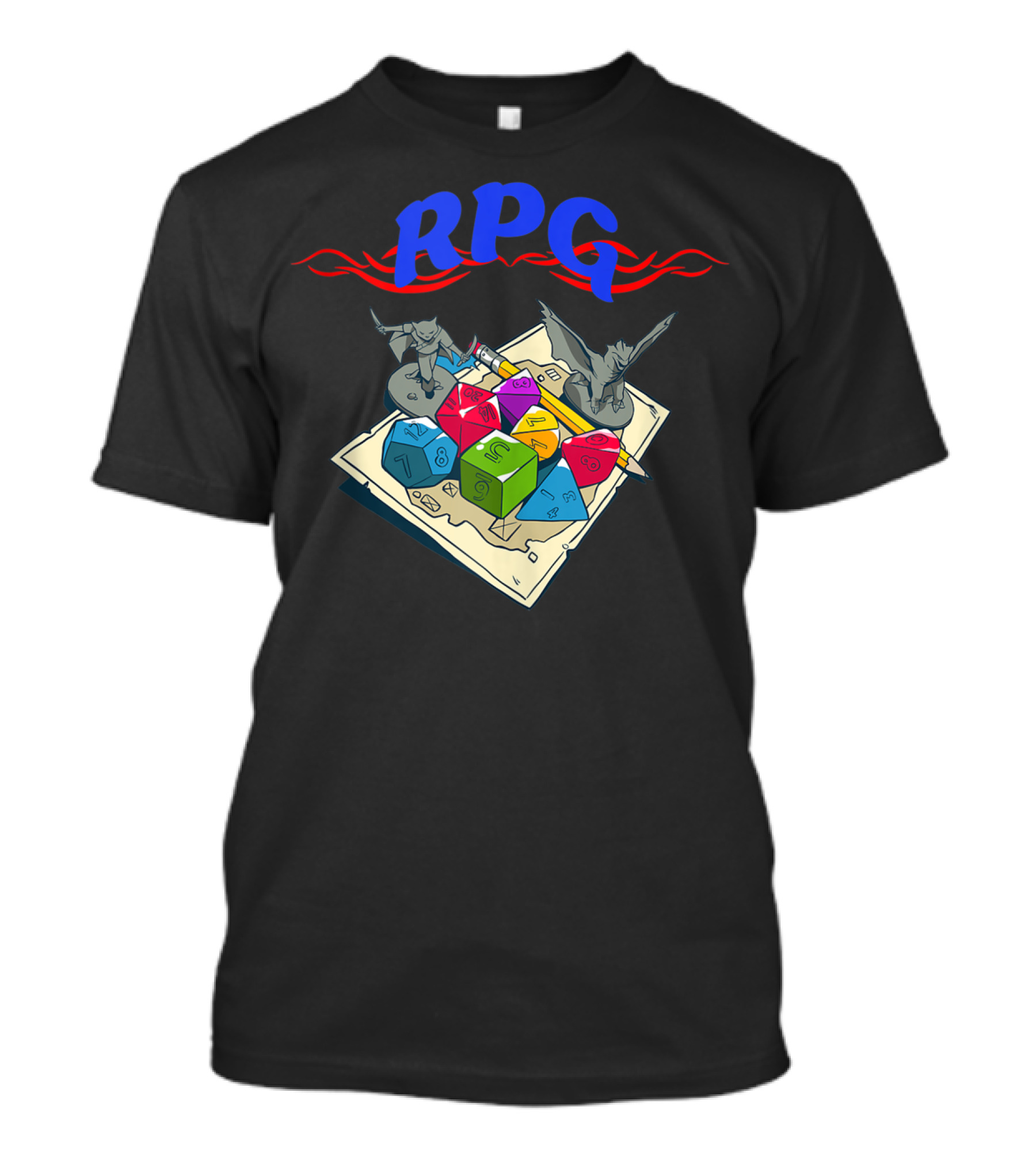 Rpg Dice Dungeon Gaming Board Game Nerdy Gamer T-Shirt