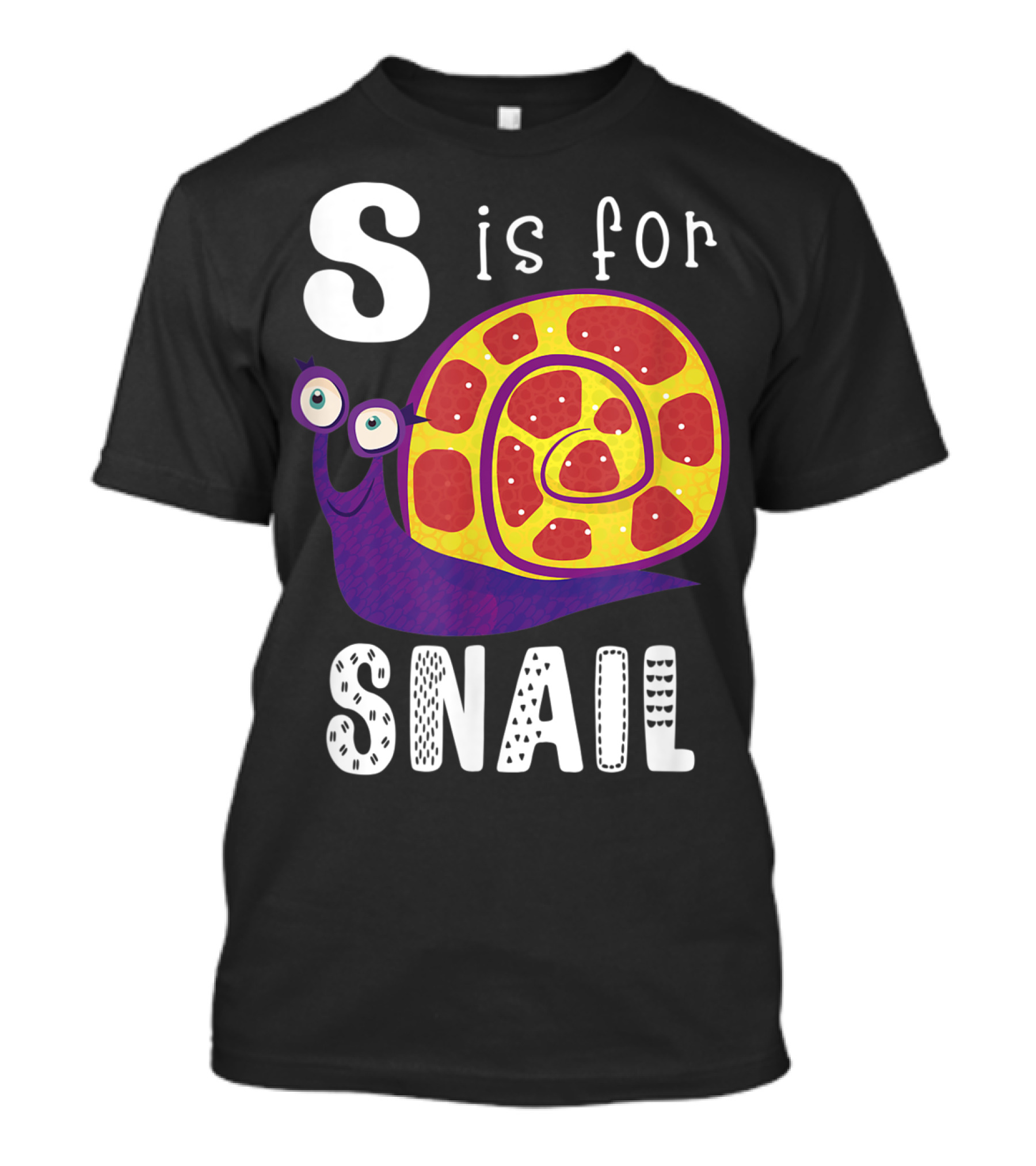 S Is For Snail Alphabet Letter Insect T-Shirt