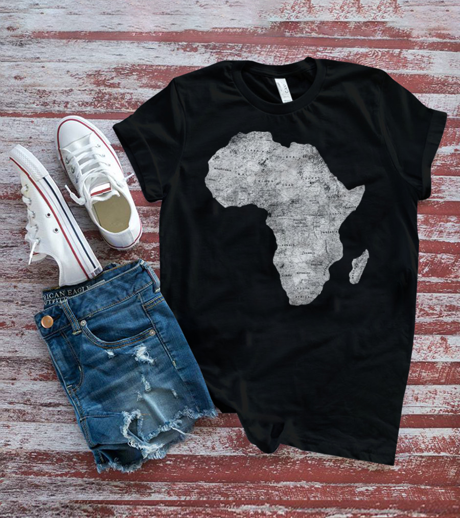 Africa Map African Black Pride Continent Nations T-Shirt