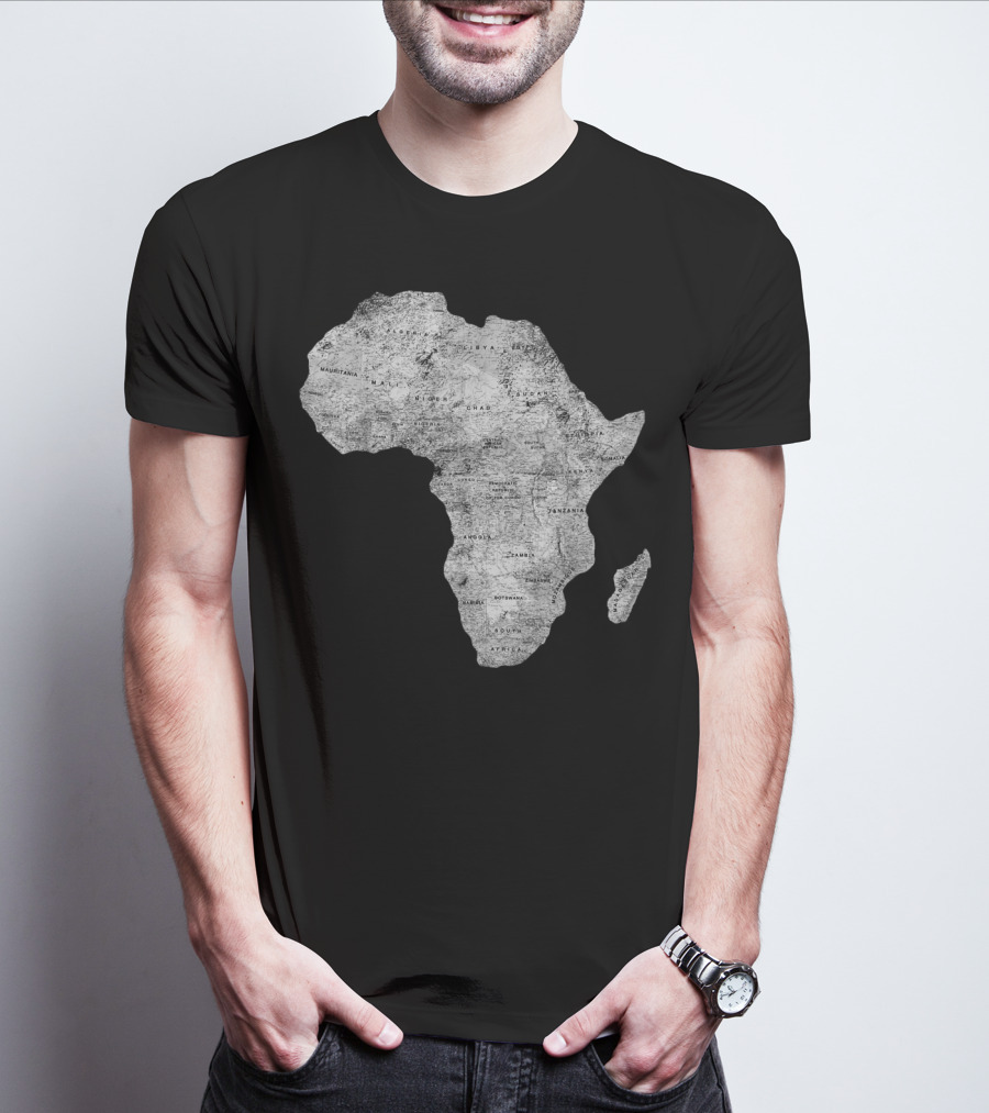 Africa Map African Black Pride Continent Nations T-Shirt