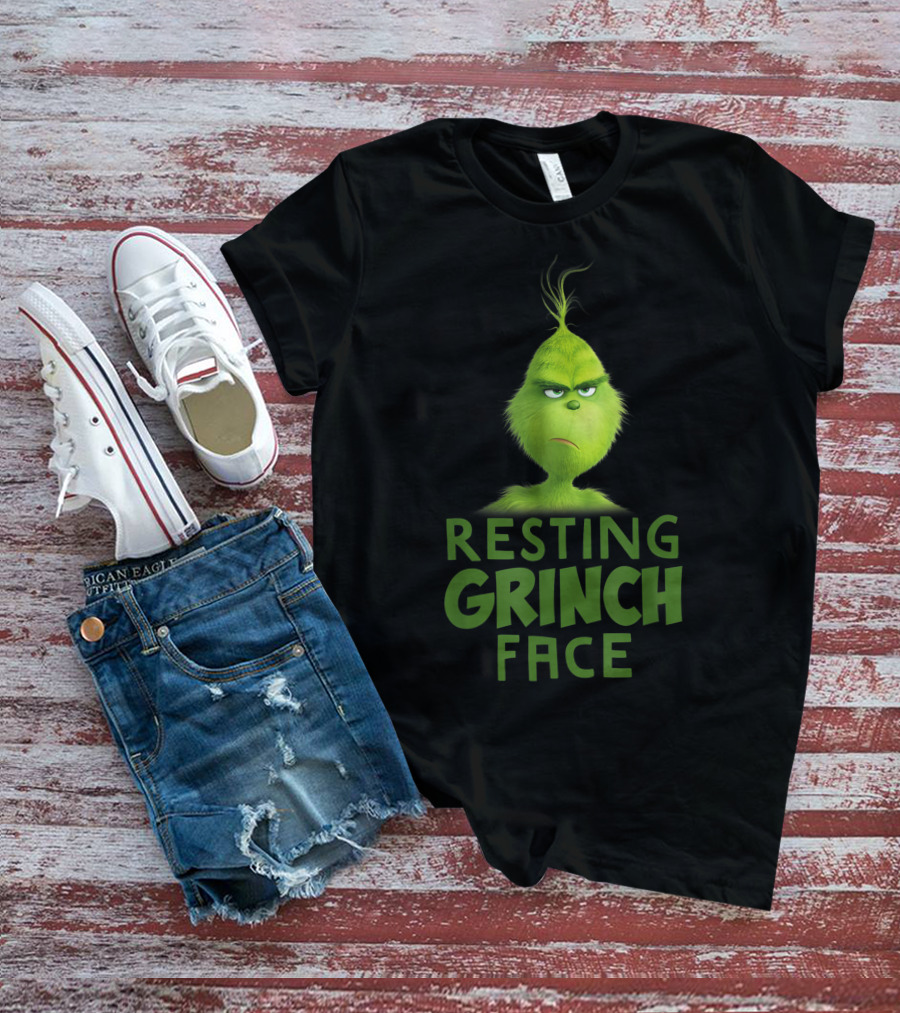 Resting Grinch Face Funny Grinch Merchandise T-Shirt
