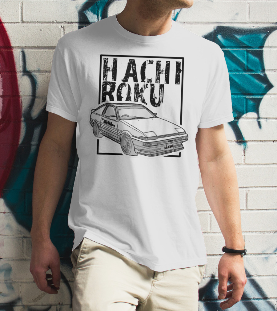 Hachiroku JDM Drift Car AE86 Initial D Fast 8L T-Shirt