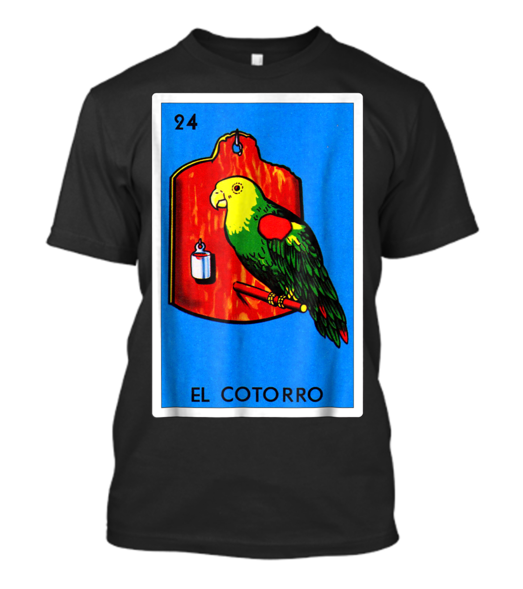 Loteria El Cotorro 24 Classic Version Parrot Card Game T-Shirt