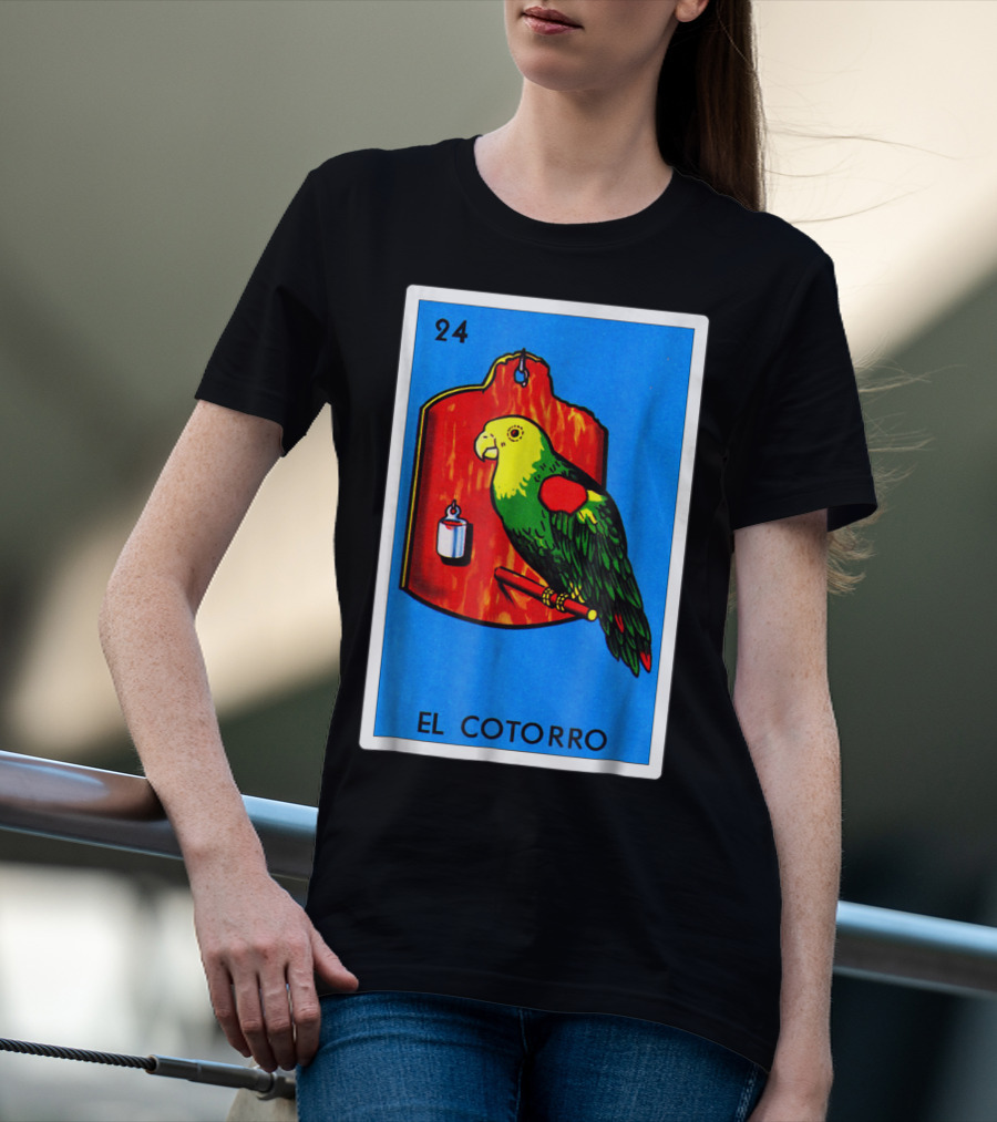 Loteria El Cotorro 24 Classic Version Parrot Card Game T-Shirt