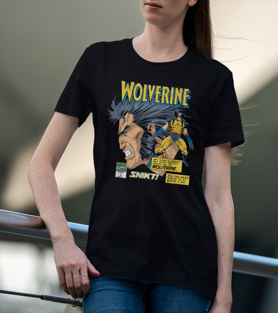 Marvel Comics Wolverine My Name Is Logan SNIKT T-Shirt