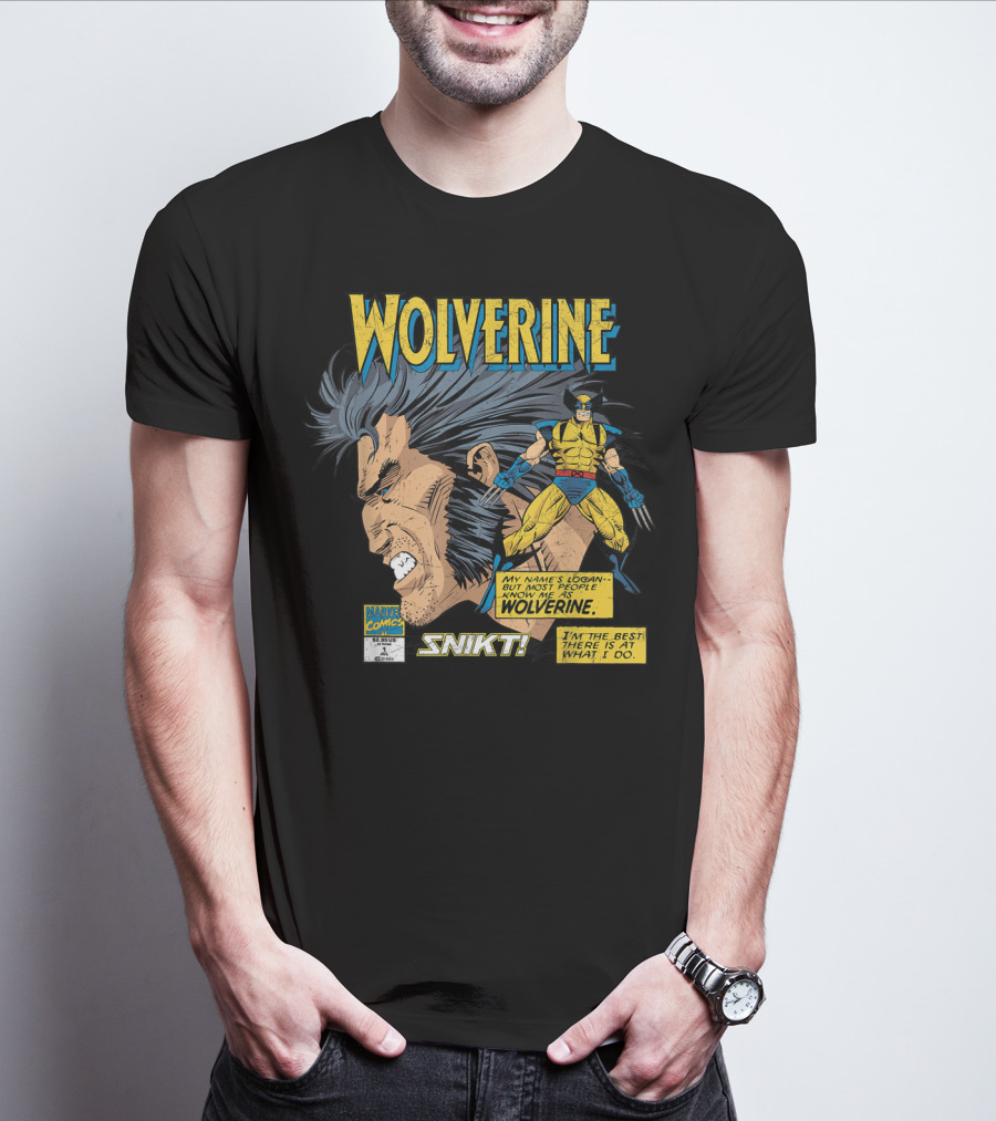 Marvel Comics Wolverine My Name Is Logan SNIKT T-Shirt