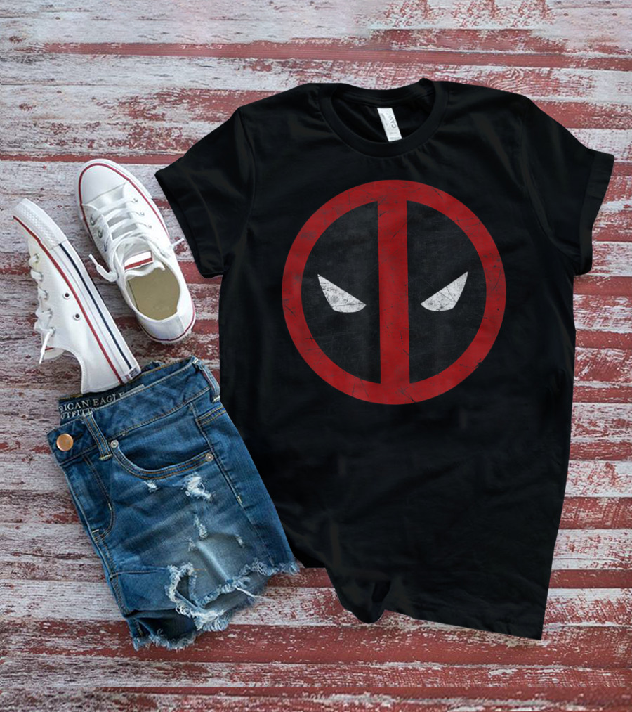 Marvel Deadpool Iconic Mask Emblem T-Shirt