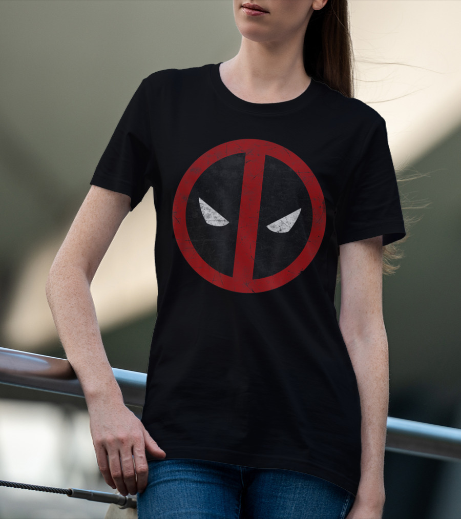 Marvel Deadpool Iconic Mask Emblem T-Shirt