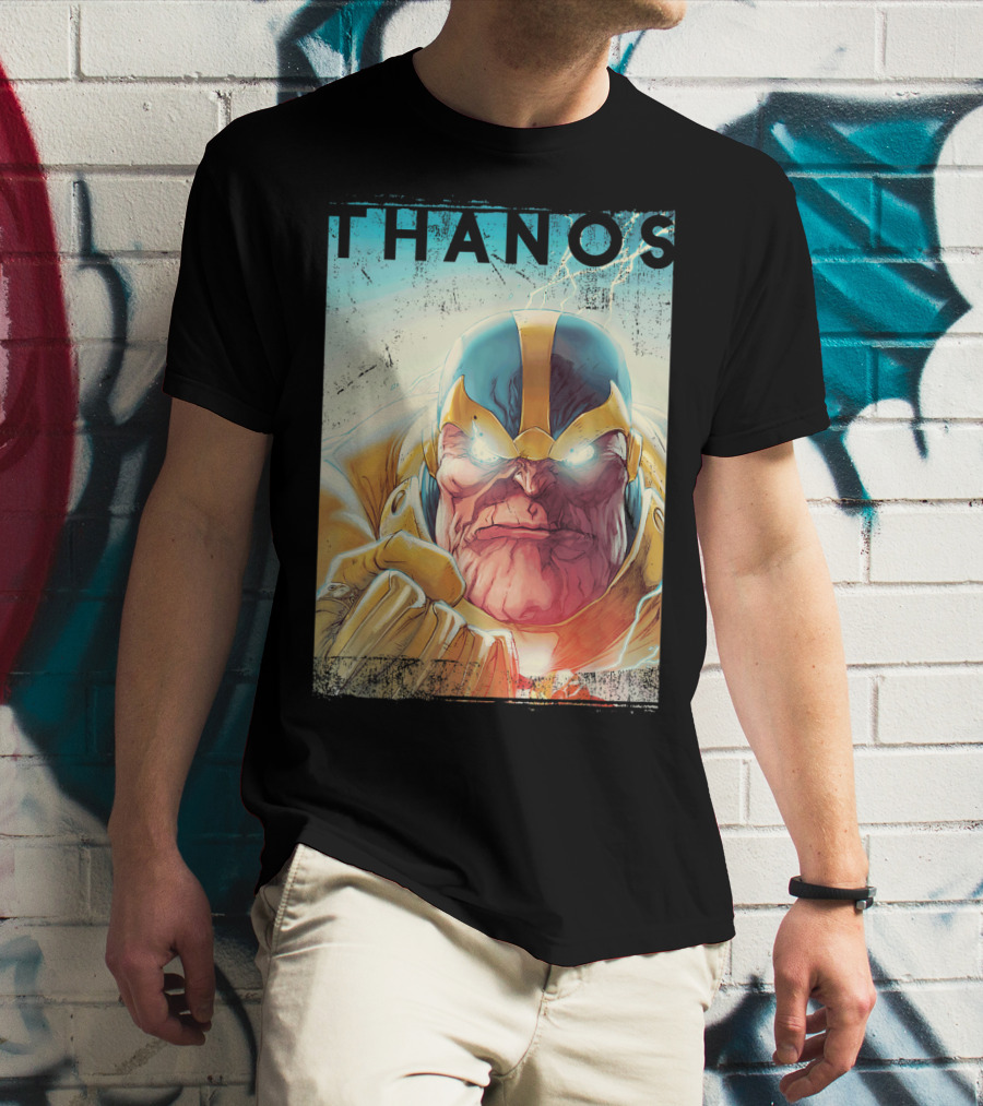 Marvel Thanos Vintage Iconic Character Close-Up T-Shirt