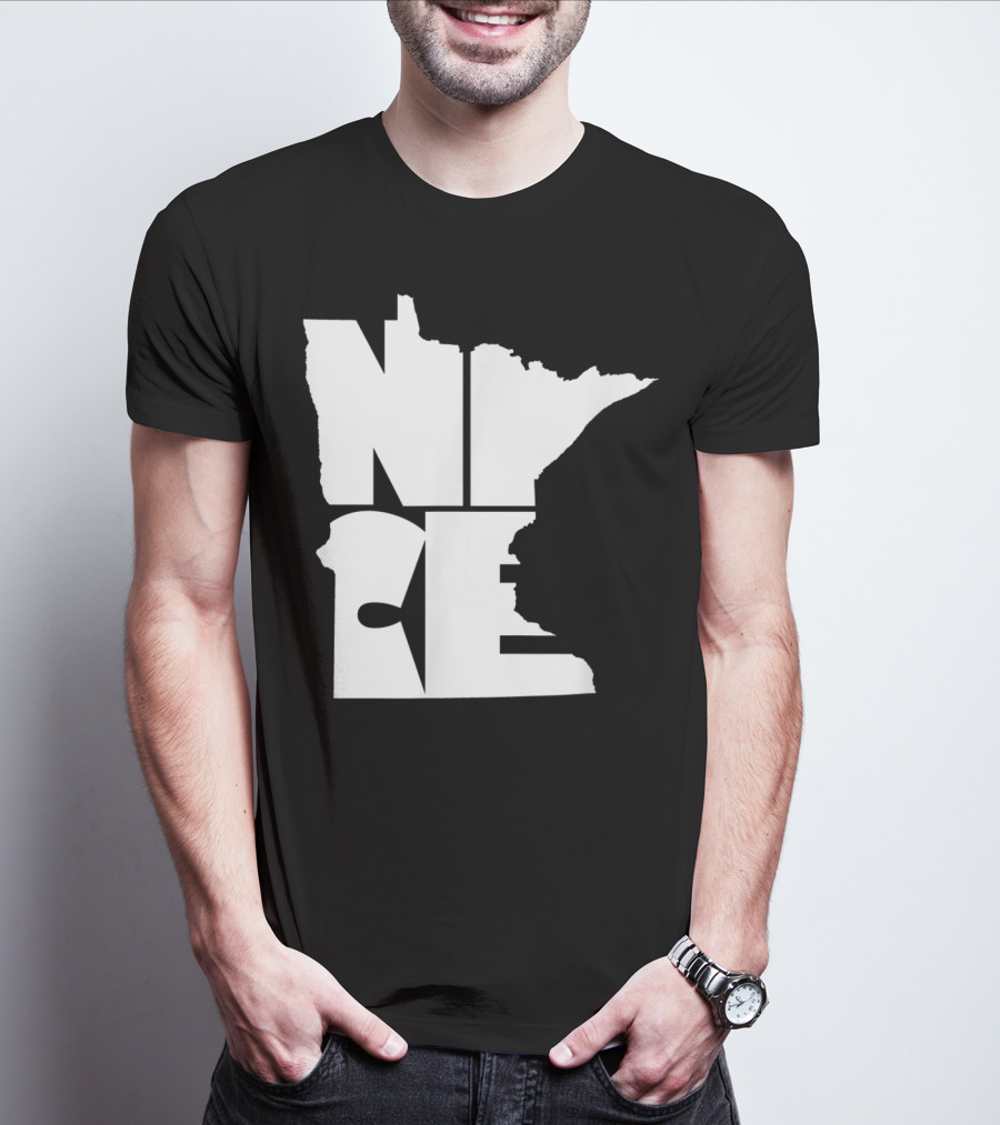 Minnesota Nice Map Outline T-Shirt