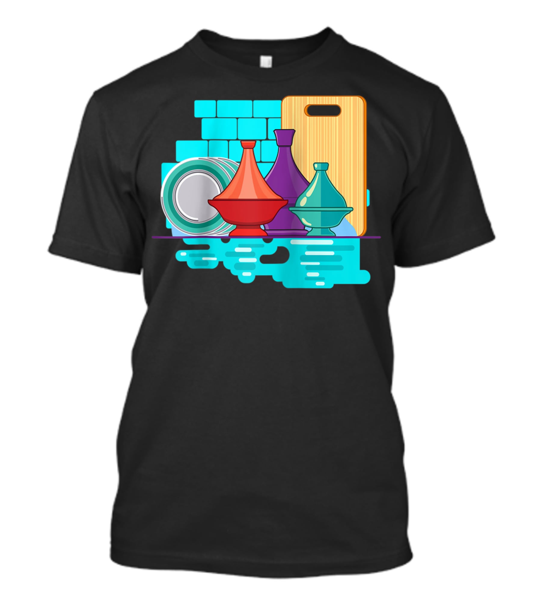 Moroccan Classic Tagine Vibrant Tajine Display Morocco T-Shirt