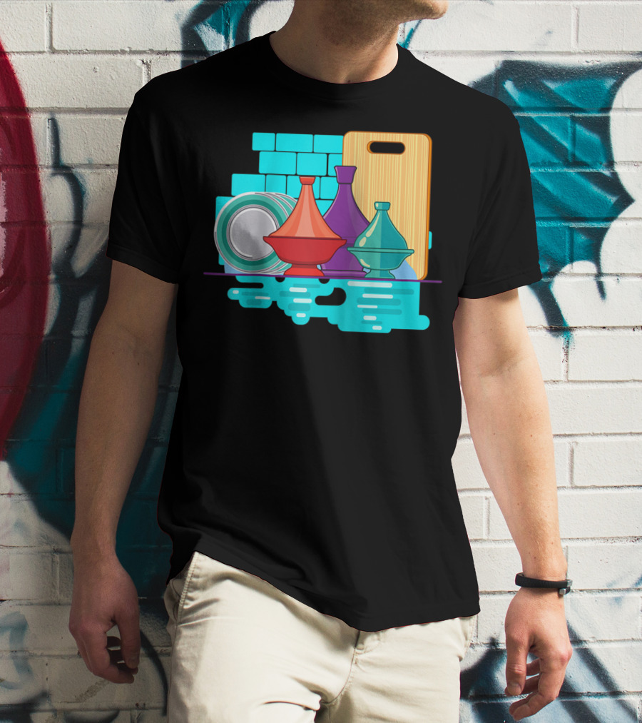 Moroccan Classic Tagine Vibrant Tajine Display Morocco T-Shirt