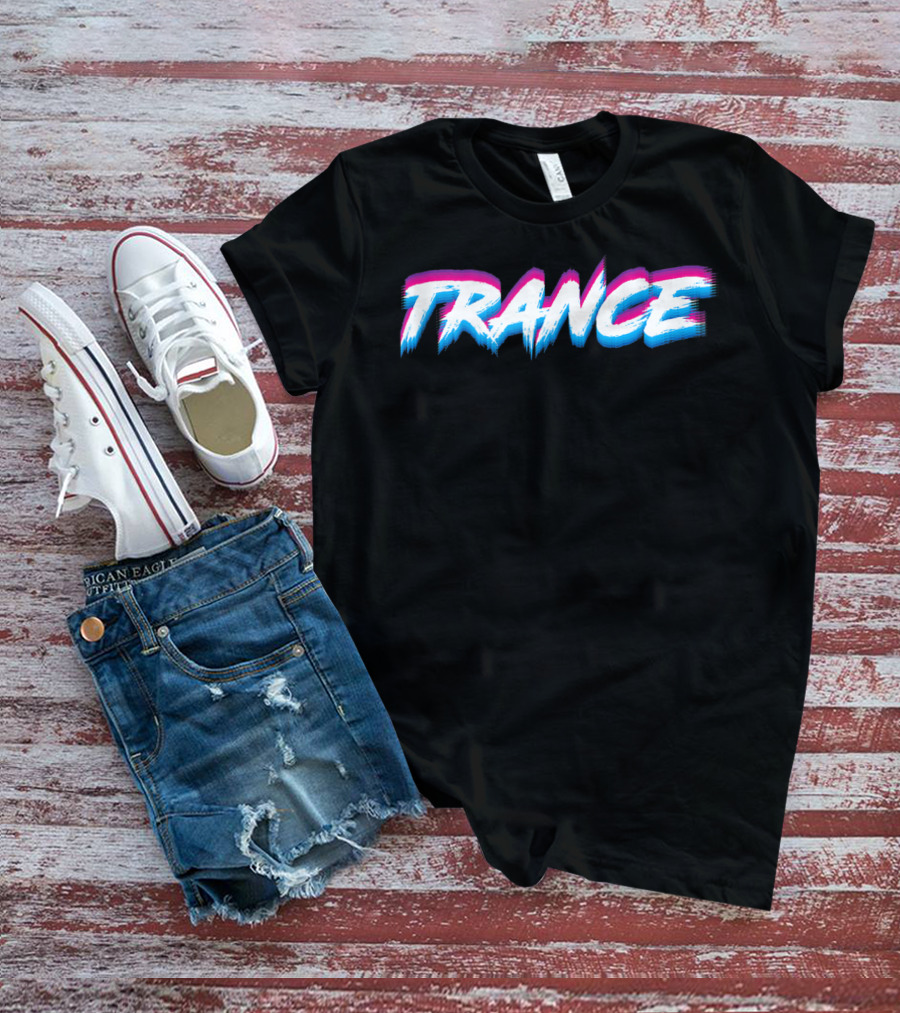 Trance Music Vibrant Rave Experience T-Shirt