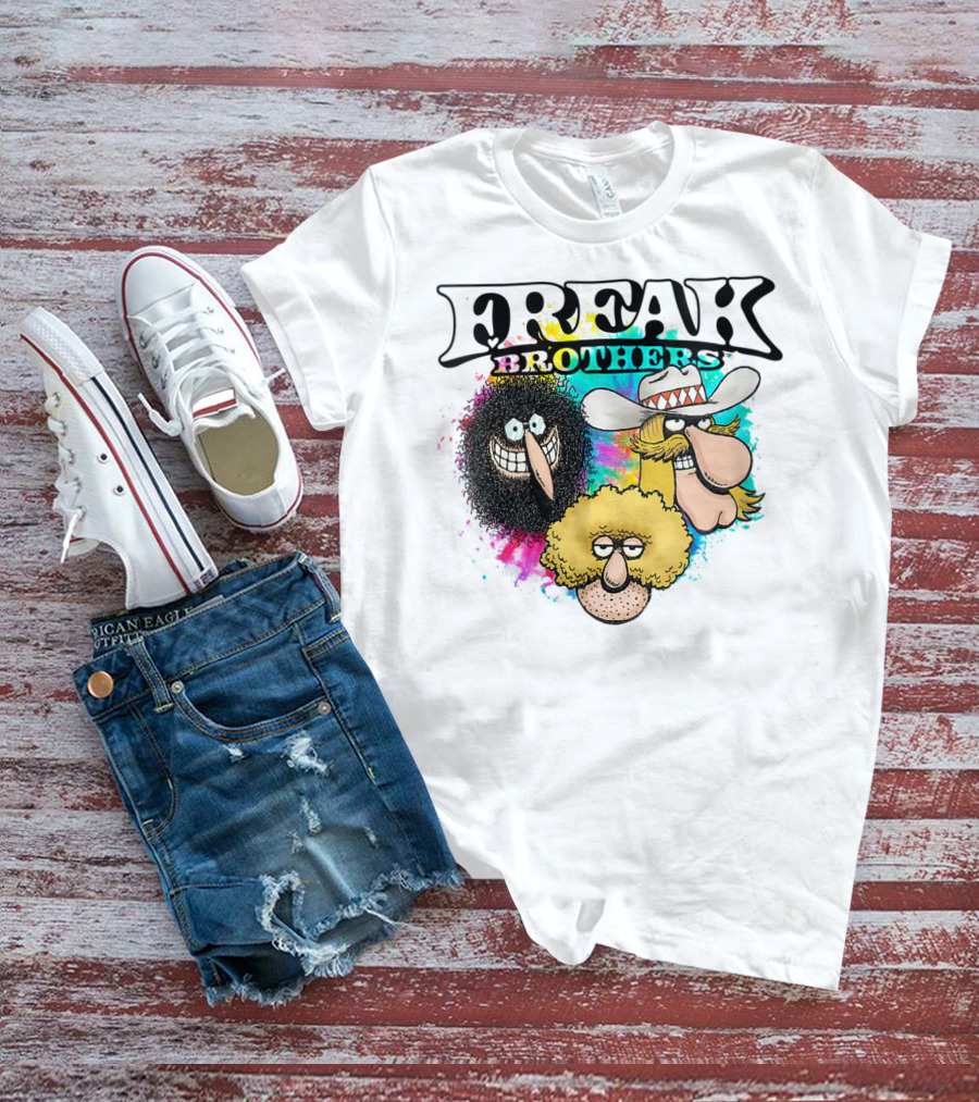 Freak Brothers Colorful Trio Faces T-Shirt