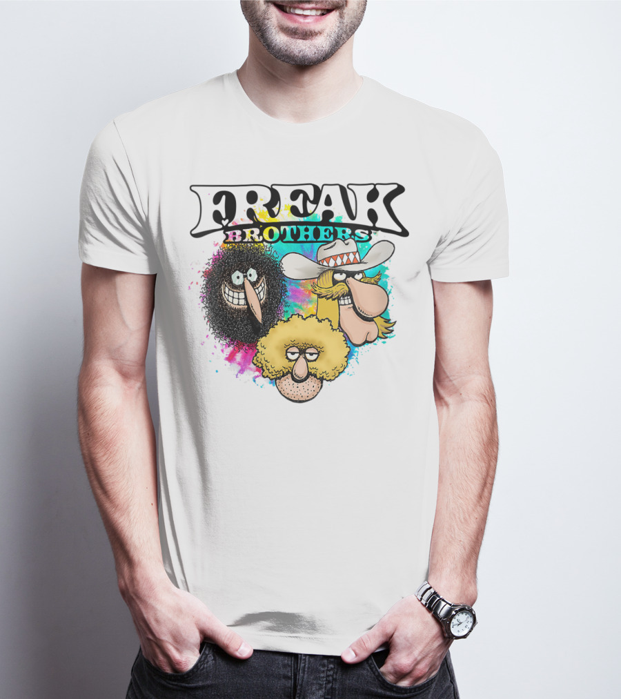Freak Brothers Colorful Trio Faces T-Shirt