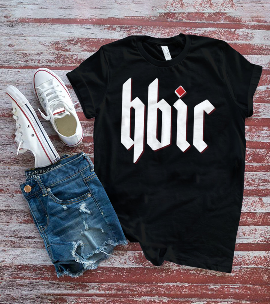 Hbic Gothic Style Text With Red Diamond Accent T-Shirt