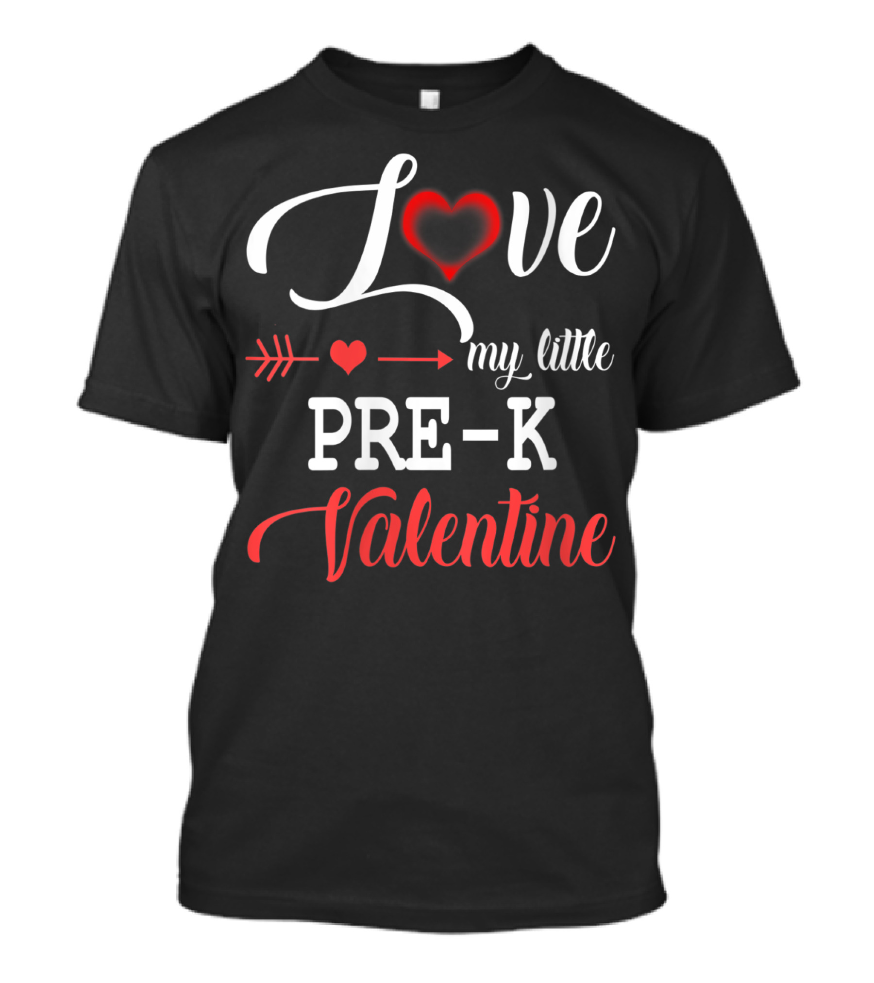 Love My Little Pre-K Valentine Heart Arrow T-Shirt