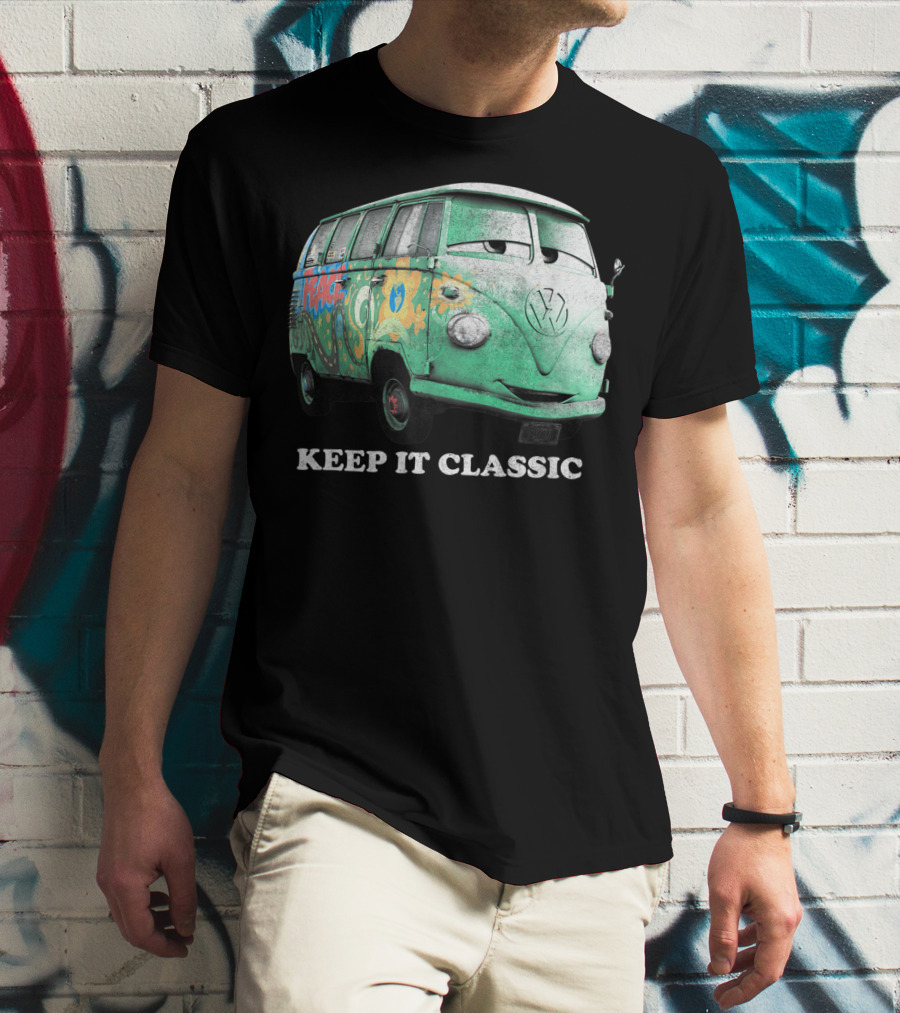 Disney Pixar Cars Fillmore Keep It Classic Volkswagen Van T-Shirt